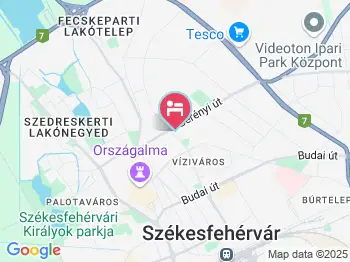 Hotel Vadászkürt Székesfehérvár a térképen