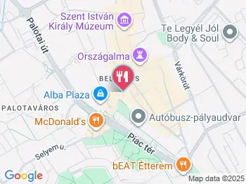 Puhakuckó Kávézó Székesfehérvár a térképen