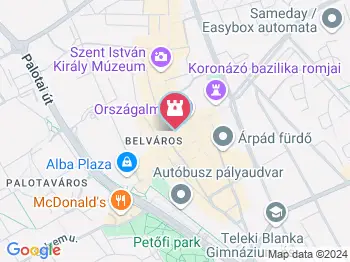 Székesfehérvár Kisvonat Székesfehérvár a térképen