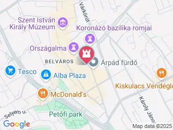 Táncosnő szobor Székesfehérvár a térképen