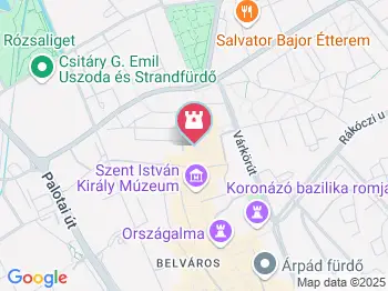 Varkocs György várkapitány szobra Székesfehérvár a térképen