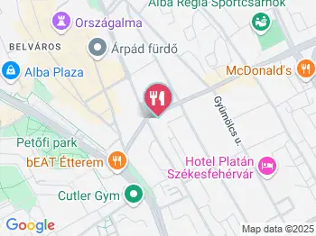 Viniczai Cukrászda Székesfehérvár a térképen