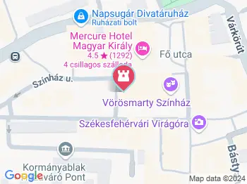 Vörösmarty Színház Székesfehérvár a térképen