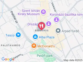 Zing Burger Székesfehérvár a térképen