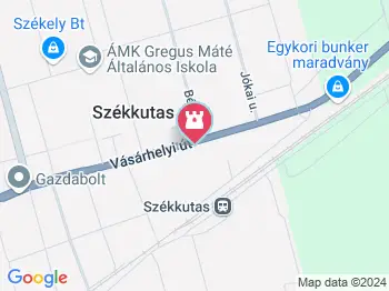 Hugo Hartung Emlékszoba Székkutas a térképen