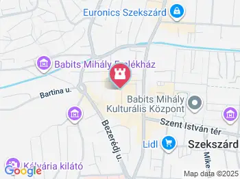 Babits Mihály Emlékház Szekszárd a térképen