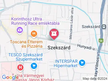 Babits Mihály szobra Szekszárd a térképen