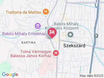 Belvárosi Vendégház Szekszárd a térképen