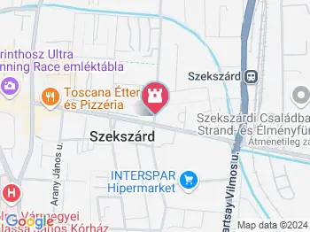 Az évezred kapuja Szekszárd a térképen