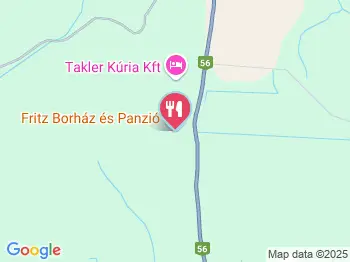 Fritz Borház, Étterem Szekszárd a térképen