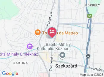 Hotel Merops Mészáros Szekszárd a térképen