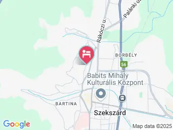 Kőrózsa Vendégház Szekszárd a térképen