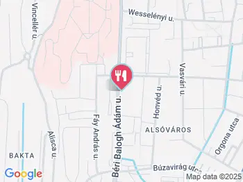 Mézesmadzag Pékség, Cukrászda, Kávézó Szekszárd a térképen