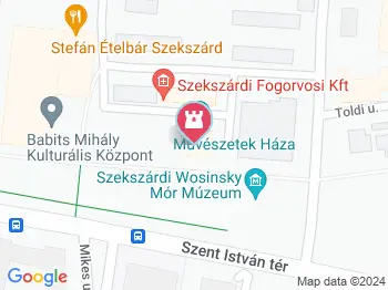 Művészetek háza Szekszárd a térképen