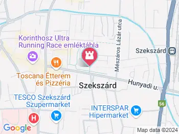 Szent István-szobor Szekszárd a térképen