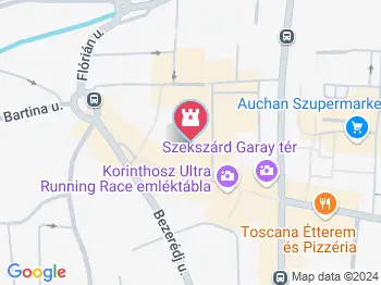 Vármegyeháza Szekszárd a térképen