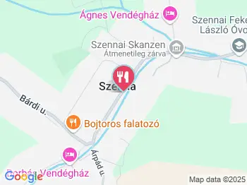 Hotel Kardosfa Ökoturisztikai és Konferenciaközpont étterme Szenna a térképen