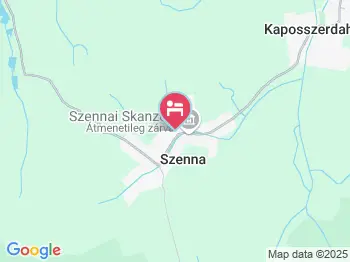 Raab Vendégház Szenna a térképen