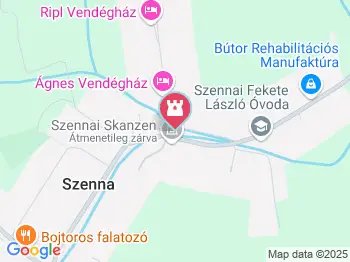 Szennai Skanzen Szenna a térképen