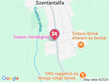 Dobosi Vendégház Szentantalfa a térképen