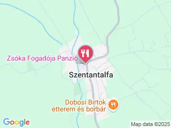 Zsóka Fogadójának Étterme Szentantalfa a térképen