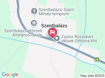 Fenyves Panzió Szentbalázs a térképen