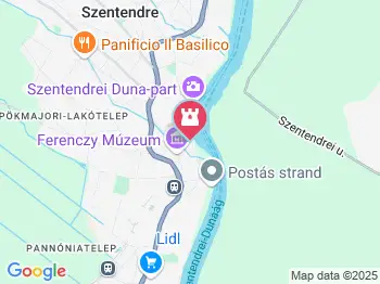 Barlang kertmozi Szentendre a térképen