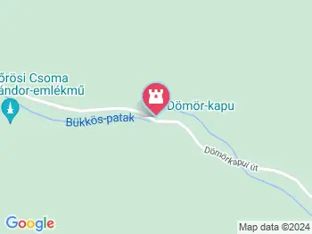 Dömörkapui vízesés Szentendre a térképen