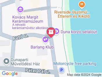 Duna korzó sétány Szentendre a térképen