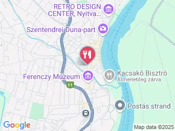 Erm's Burgerbistro Szentendre a térképen