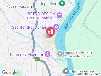 Fantázia Lángos Szentendre a térképen