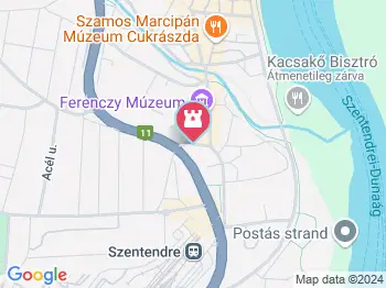 Festőlány Szentendre a térképen