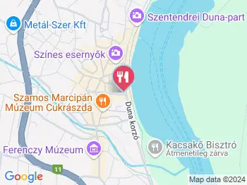 Gwendolin Bisztró Szentendre a térképen