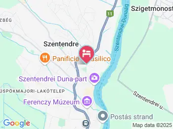 Horváth Fogadó Panzió Szentendre a térképen