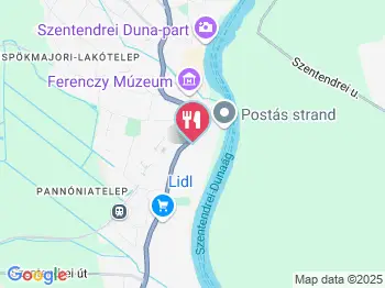 Hotel Roz Étterem Szentendre a térképen
