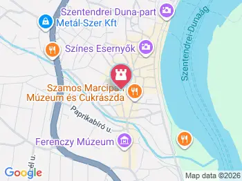 II. János Pál Pápa szobra Szentendre a térképen