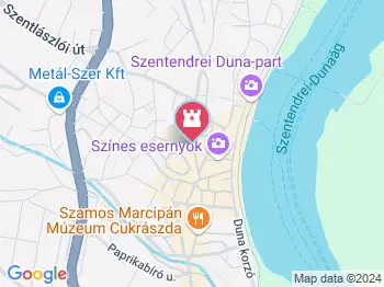 A kis alpinista Szentendre a térképen