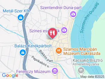 Korona bisztró és kávézó Szentendre a térképen