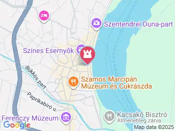 Köszöntő szobor Szentendre a térképen