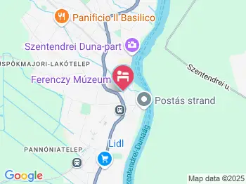 Mathias Rex Panzió Szentendre a térképen