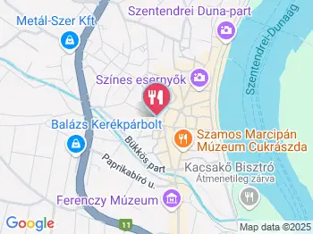 Mjam Szentendre a térképen