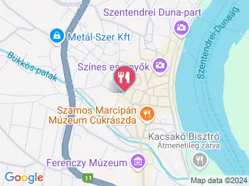 Parti Medve kávézó Szentendre a térképen