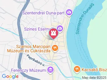 Pestiskereszt Szentendre a térképen