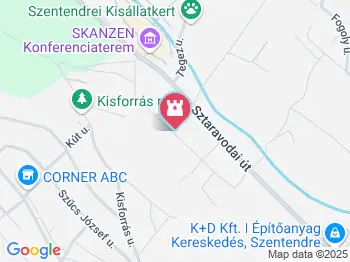 Szabadtéri Néprajzi Múzeum Szentendre a térképen