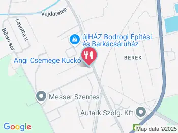 Borostyán Lángosos Szentes a térképen