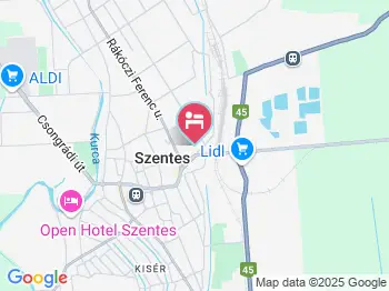 Éjjeli Bagoly Panzió Szentes a térképen