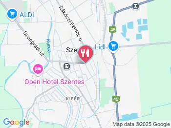 Főnix Étterem és Söröző Szentes a térképen