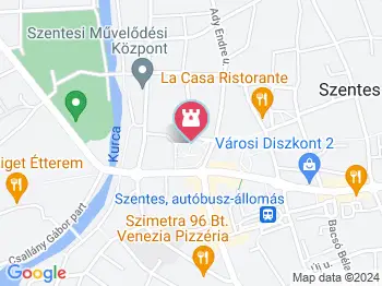 Horváth Mihály Szentes a térképen