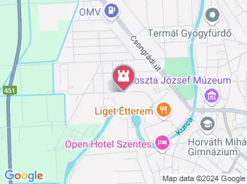 Kurca-part Kalandpark Szentes a térképen