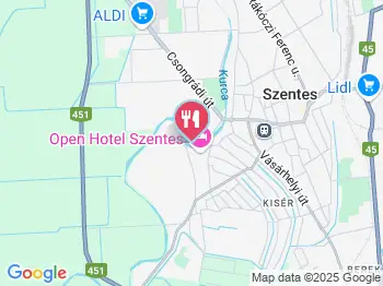Liget Étterem Szentes a térképen